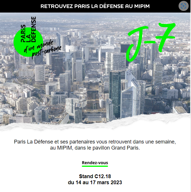 Paris La Défense au MIPIM